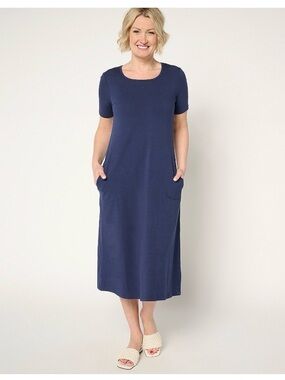 colovos denim dress Pre-loved Colovos Chambray Midi Dress - Denim
